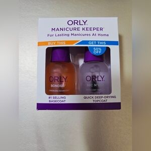 Orly Manicure Keeper Set Bonder Basecoat Quick-Drying Topcoat Set